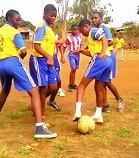 May 12 Girls playing football